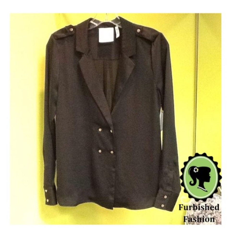 🆑Black L'Academic Blouse